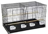 Brand New Aviary Bird Cage 30x18x18 W/Divider-2464BLK