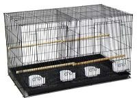 Brand New Aviary Bird Cage 30x18x18 W/Divider-2464BLK