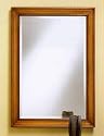 Wall Mirror Antique Honey With Rubbed Glaze Frame