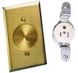 FLOOR RECEPTACLE W/PLATE