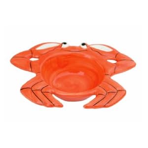 Hand Painted Ceramic Crab Bowls