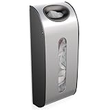 simplehuman Wall Mount Grocery Bag Holder, Brushed Stainless Steel