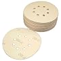 6 Inch Hook & Loop Sanding Discs, 8 Holes, 220 Grit, Box of 50.