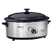 Nesco American Harvest 4816-25-30 Non-Stick 6-Quart Roaster Oven, Stainless Steel