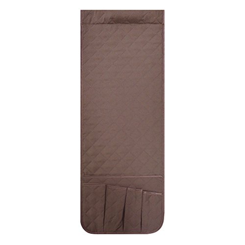 ZKOO Sofa Couch Chair Armrest Organizer, Fits for Phone, Book, Magazines, TV Remote Control (Coffee)