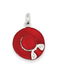 Enamel Hat Charm-Sterling Silver Enamel Hat Charm
