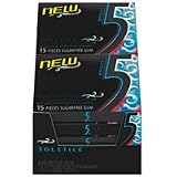 Wrigley's 5 Solstice sugar free gum - 15 pieces/pack, 10 ea