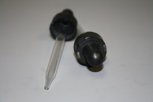 Plasticoid - CPD020 - 20/400 Black Dropper Cap, for 2 oz Glass Boston Round Bottle, 96 per package