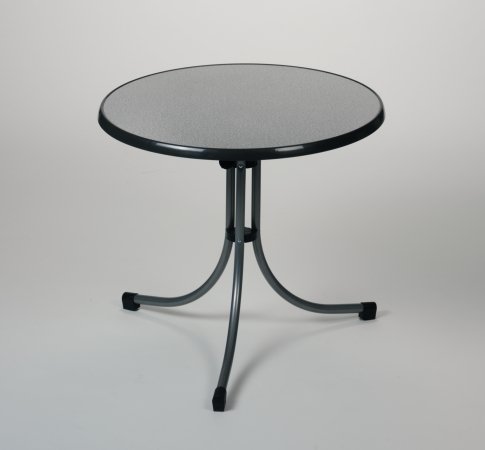 MFG 1204213 Boulevard-Tisch anthrazit Plattenfarbe grau-granit &Oslash; 85 x 70 cm Preisvergleich