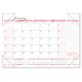HOUSE OF DOOLITTLE / HOD1466 / Breast Cancer Awareness Desk Pad Calendar, Monthly, 18-1/2 x 13 / Sold as 1 EA