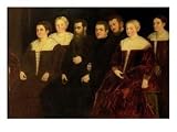00409 Seven Members of the Soranzo Family Art Giclee Poster Print by Jacopo Robusti Tintoretto, 24x18