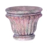 Dollhouse Miniature Antique Look Planter in Aged Stone