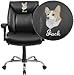 Flash Furniture Black Leather Office Chair GO-2073-LEA-EMB-GG