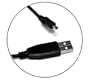USB to 3.5mm Power Cable (DC 6v) Black. Compatible with ipod speakers and all electronic device with a DC 3.5mm jack