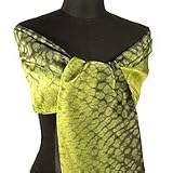 Silk shawl, 'Liquid Lime'