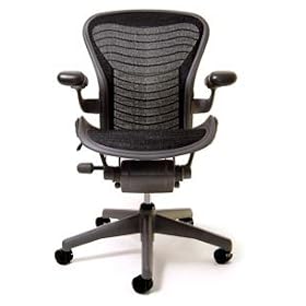 Aeron Chair - Basic by Herman Miller - Graphite Frame Size C (Large)