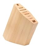 ScanWood: Applewood Angled Knife Block