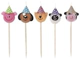 Creative Converting Barnyard Bash Candle Picks, 5 Count