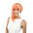 Orange Pink Asymmetrical Bob Wig for Halloween Costume ~ Paper Magic