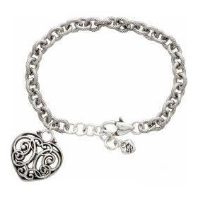 Brighton Collectible Lyric Heart Charm Bracelet