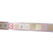 Sumersault Fun Faces Wallborder- Pink