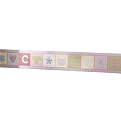 Sumersault Fun Faces Wallborder- Pink