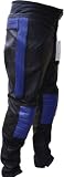 Produkt-Bild: Motorradhose Lederhose Kombihose Rindsleder Metallikblau/Schwarz, Gr&ouml;&szlig;e:50