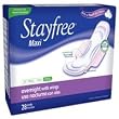Stayfree Maxi, Overnight with Wings, 28 ct.