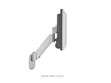 Chief KWV110B Height-Adjustable Single Swing Arm Flat Panel Wall Mount - 25 lb - Black