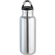 Isosteel VA-9716 Trinkflasche 0,75 L aus 18/8 Edelstahl mit festschlie�endem Kunststoff-Schraubverschluss f�r g�ngige Fahrradflaschenhalter