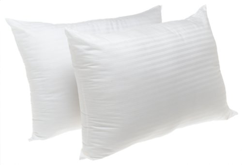Martex 205-Thread-Count Damask Standard Pillows, Set of 2