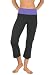 Apparel : Fitted, fold-over waistband capri pant