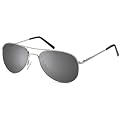 Spiegelbrille, Pilotenbrille verspiegelt f�r schmale Kopfformen inkl. Brillenbeutel , Fliegerbrille Sonnenbrille mit Federscharnieren an den B�geln