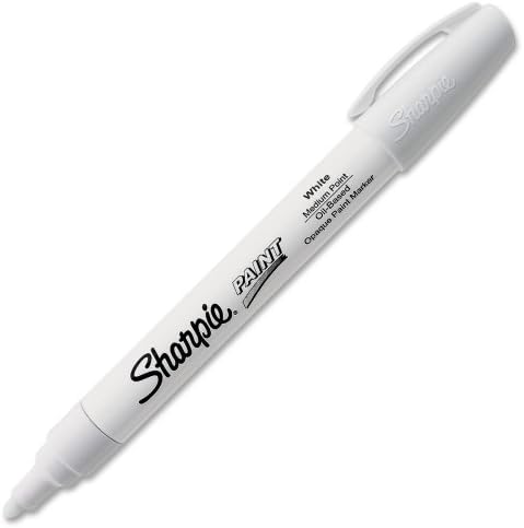 Sanford Ink Corporation Sharpie Paint Marker, Oil Base, Medium Point, White SKU-PAS969770