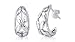 Bali Style J-hoop Earrings Sterling Silver