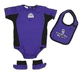Colorado Rockies Creeper with Bib and Booties