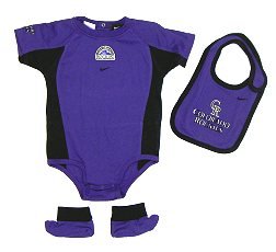Buy Colorado Rockies Creeper with Bib and Booties