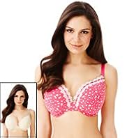 2 Pack Limited Collection Floral & Spotted DD-GG Bras