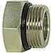Imperial 96542 Male Straight Thread O-ring Hex Head Plug, 1/4", Per Package Of 5