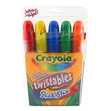 BIN529505 Slick Stix Crayon, Twistable, 5/BX, BE, GN, YW, RD, OE