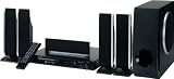 3112Jf1YhIL. SL160  LUXUS 5.1 HEIMKINO SYSTEM IM EDLEN SCHWARZEN DESIGN, DVD ANLAGE MIT DVD MULTIMEDIA PLAYER, DVD HOME CINEMA, MP3, USB PORT, RADIO RECEIVER, NEU + OVP