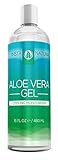 InstaNatural Aloe Vera Gel for Face & Hair - Best Moisturizer & Conditioner from Pure, Organic + Cold-Pressed Aloe Vera - For Sunburns, Acne, Scratches, Razor Bumps, Abrasions and Insect Bites - 16 OZ