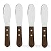 NEW, Wide Sandwich Spreader Butter Knife Knives, Cheese Spreader, Stainless Steel Blades, Restaurant Grade, Set of 4
