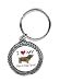 I Love My Glen of Imaal Terrier Key Chain
