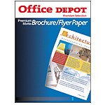 Office Depot(R) Premium Matte Brochure/Flyer Paper, 8 1/2in. x 11in., 35 Lb., 96 Brightness, Pack Of 150 Sheets