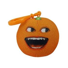  Annoying Orange TakeAlongs 2 1/4 Inch Talking Plush ClipOn Laughing Orange