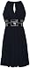 Stretch Jersey Knee-length Holiday Party Cocktail Dress Sequin Trim