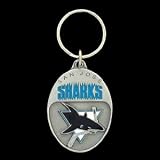 San Jose Sharks Hockey Pewter NHL Keychain