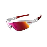 Oakley Radar Pitch Sunglasses Polished White / OO Red Iridium Polarized