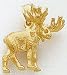 14kt Moose Charm - C2396